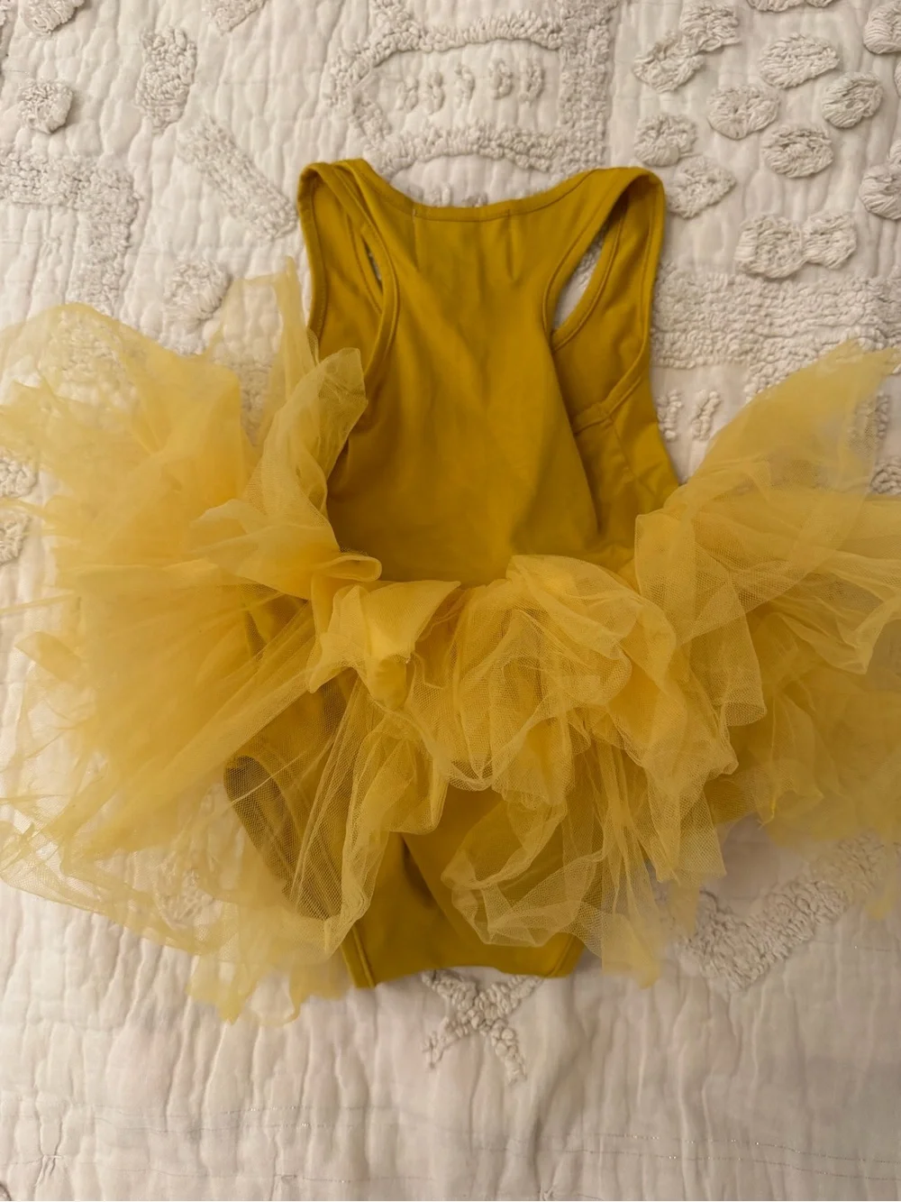 Plum Girls' Mustard Yellow Tutu Bodysuit Costume